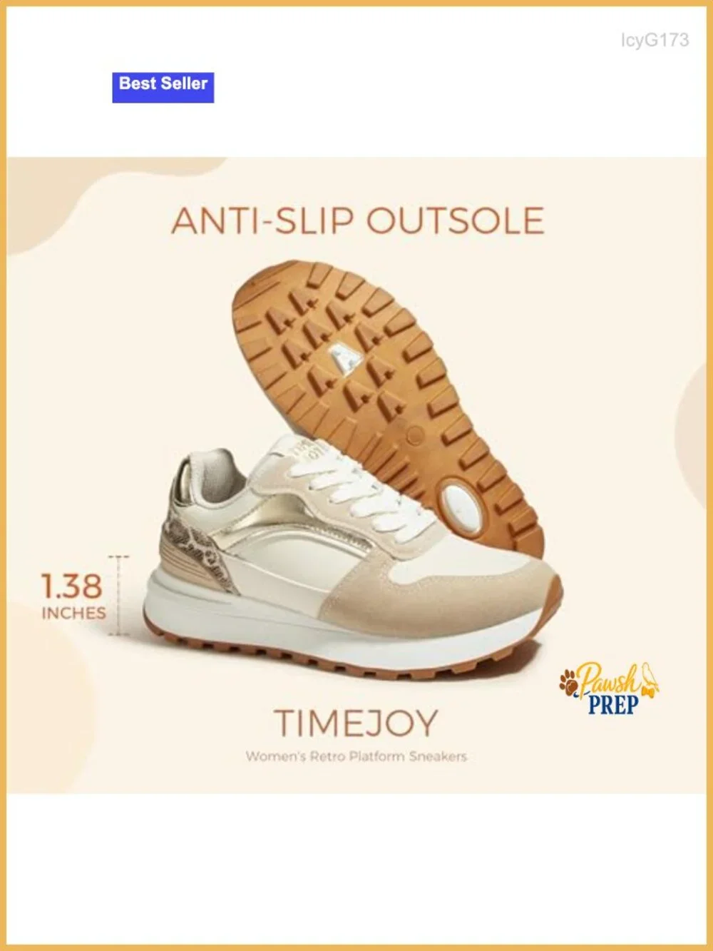 Retro Platform Sneakers Colorblock Oxford Fabric Chunky Lace-Up Shoes with